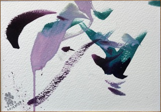 Bird Observing Woman In Chair